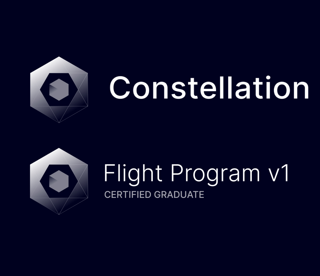 Token Events is a certified graduate of the Constellation Flight Program.